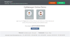 Desktop Screenshot of demo.opmanager.com