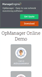 Mobile Screenshot of demo.opmanager.com